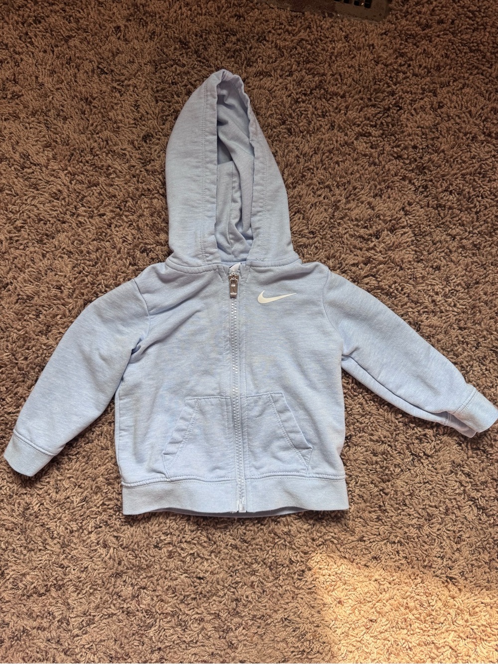 Nike Toddler Pale Blue Full-Zip Hoodie